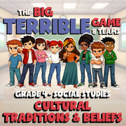Cultural Traditions & Beliefs BIG TERRIBLE GAME - No Prep Grade 4 Socials Review