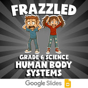 Human Body Systems FRAZZLED Science Game - No Prep Grade 6 Review Activity