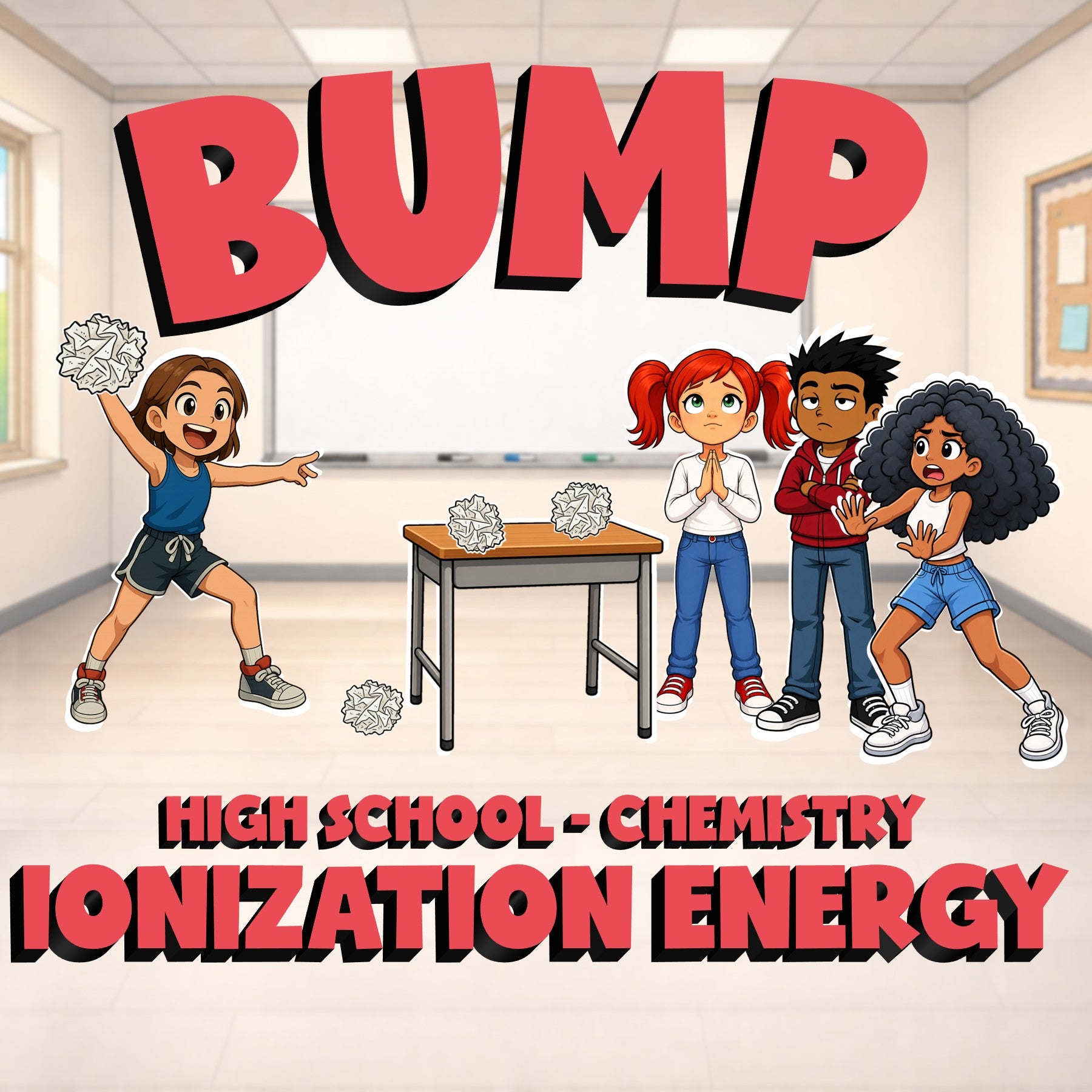 Ionization Energy BUMP Science Game - No Prep Chemistry Review Activity