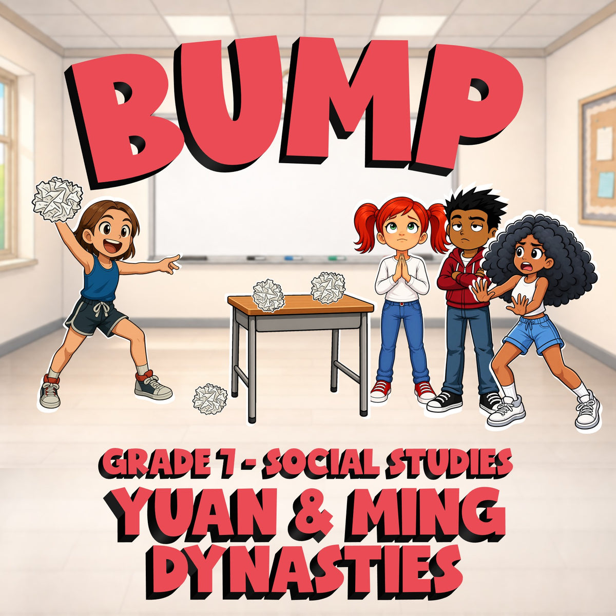 Yuan & Ming Dynasties BUMP Socials Game - No Prep Grade 7 Review Activity