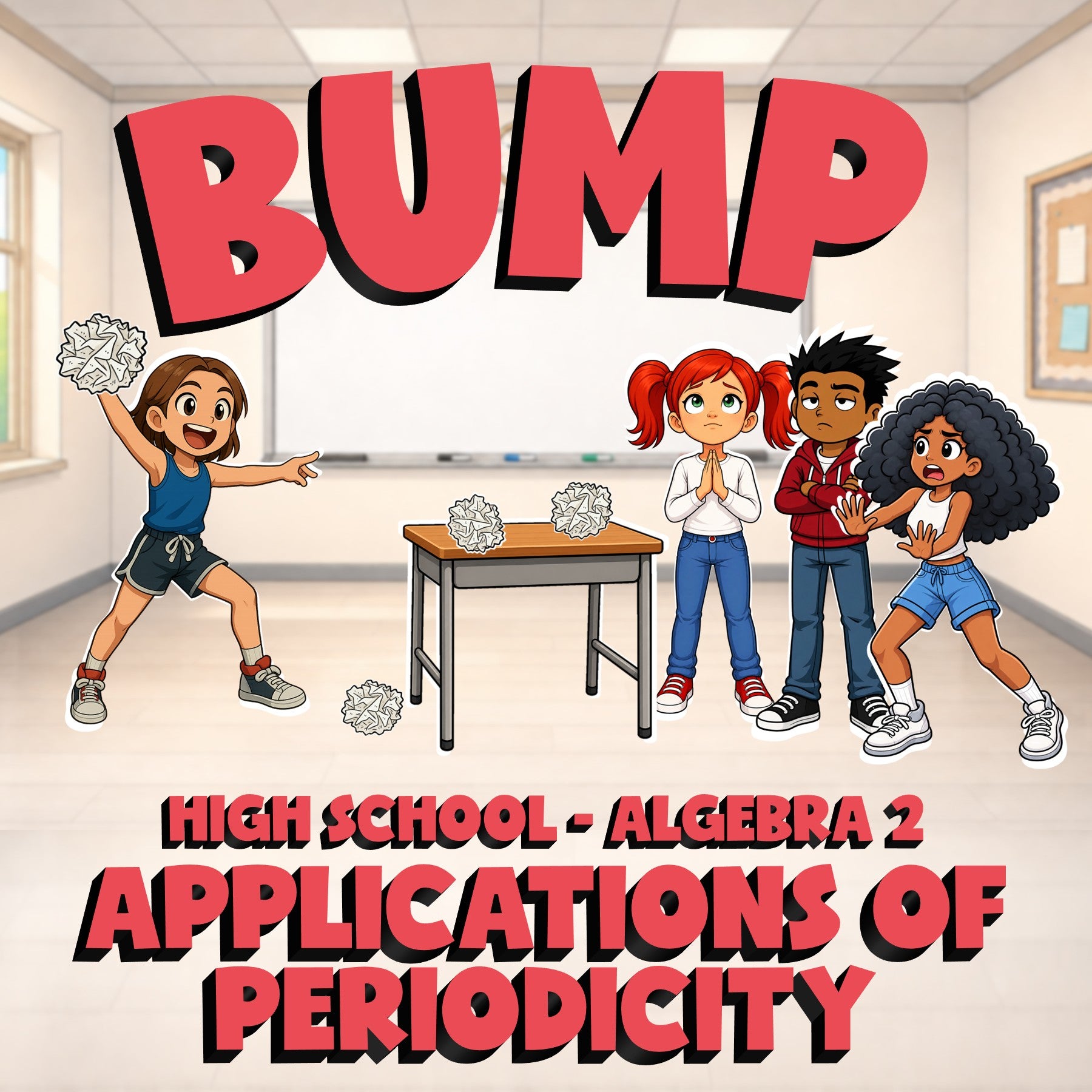 Applications of Periodicity BUMP Math Game - No Prep Algebra 2 Review Activity