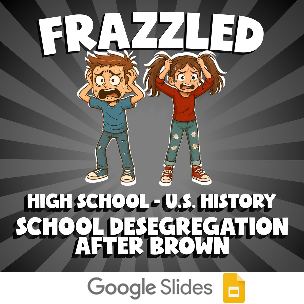 School Desegregation After Brown FRAZZLED U.S. History Game - No Prep Review