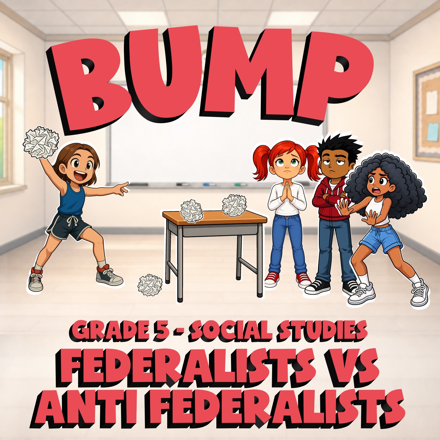 Federalists vs Anti Federalists BUMP Socials Game - No Prep Grade 5 Review