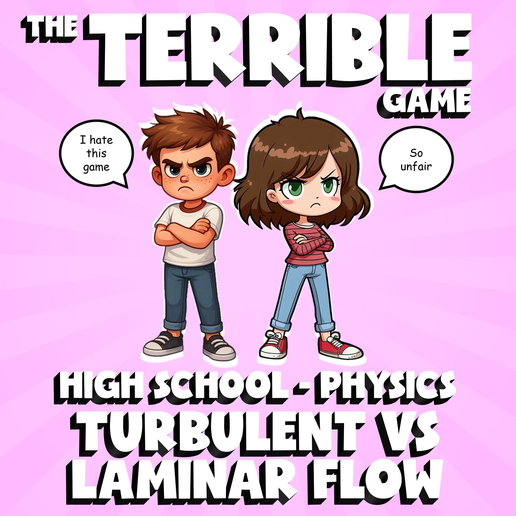 Turbulent vs Laminar Flow THE TERRIBLE GAME - No Prep Physics Science Review