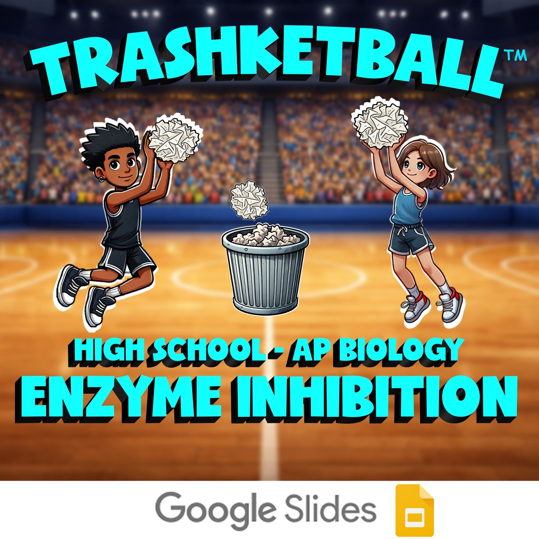 Enzyme Inhibition TRASHKETBALL Science Game - No Prep AP Biology Review Activity