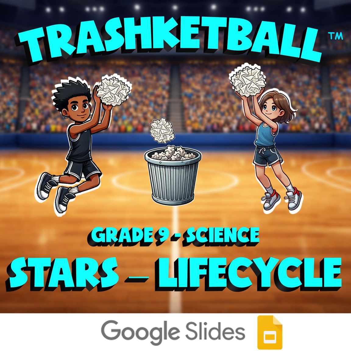Stars – Lifecycle TRASHKETBALL Science Game - No Prep Grade 9 Review Activity