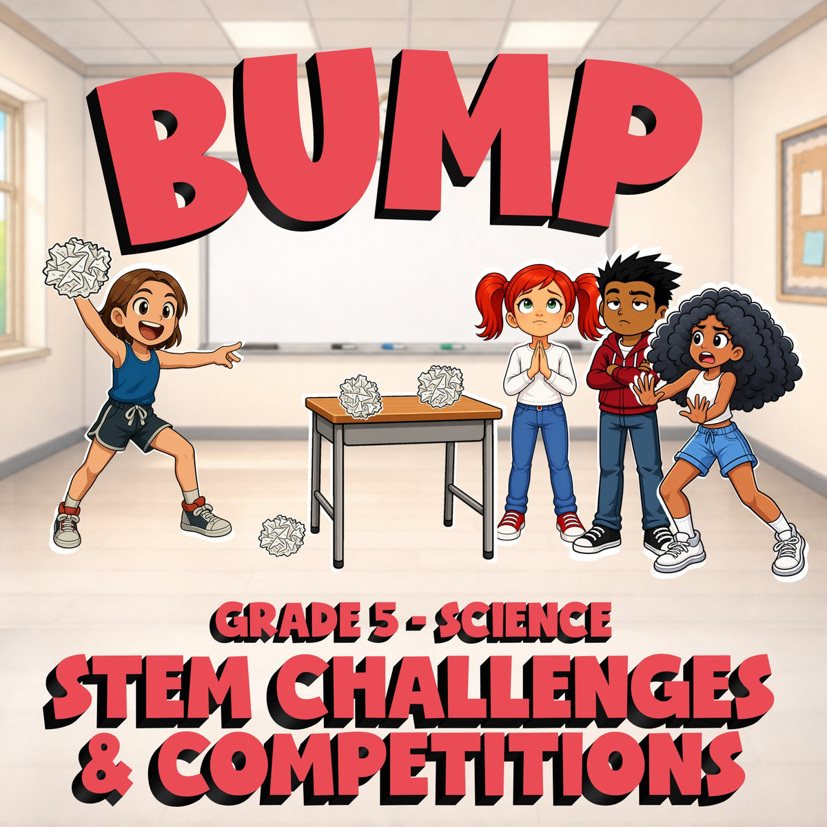 STEM Challenges & Competitions BUMP Science Game - No Prep Grade 5 Review