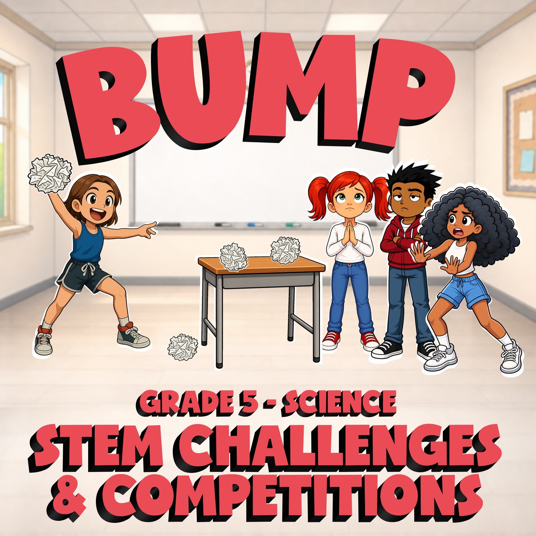 STEM Challenges & Competitions BUMP Science Game - No Prep Grade 5 Review