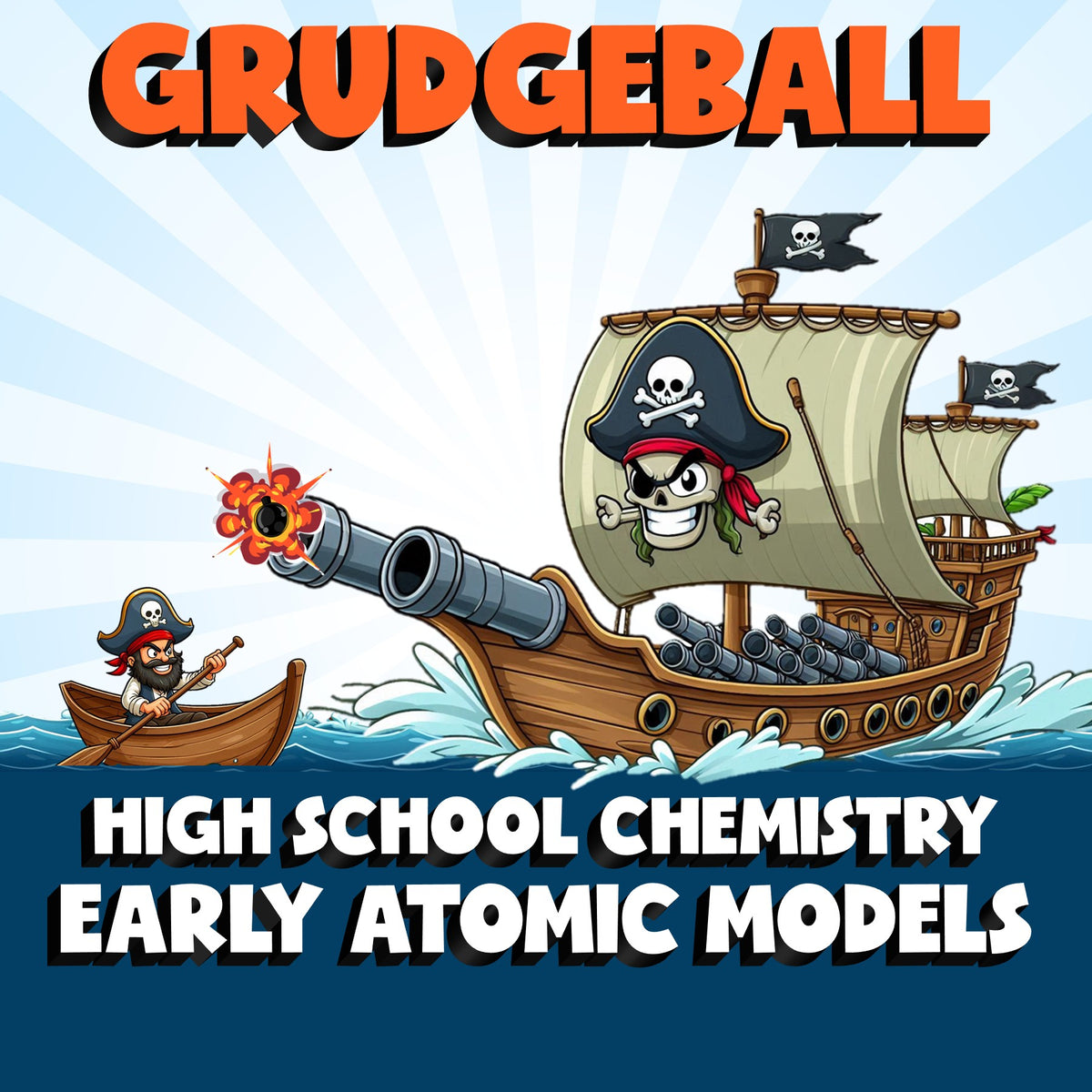 Early Atomic Models GRUDGEBALL Science Game - No Prep Chemistry Review Activity