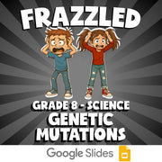 Genetic Mutations FRAZZLED Science Game - No Prep Grade 8 Review Activity