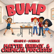 Matter, Energy, & Chemical Processes BUMP Science Game - No Prep Grade 8 Review