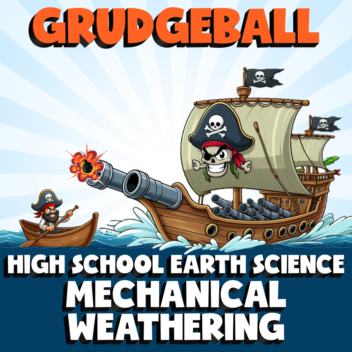 Mechanical Weathering GRUDGEBALL Game - No Prep Earth Science Review Activity