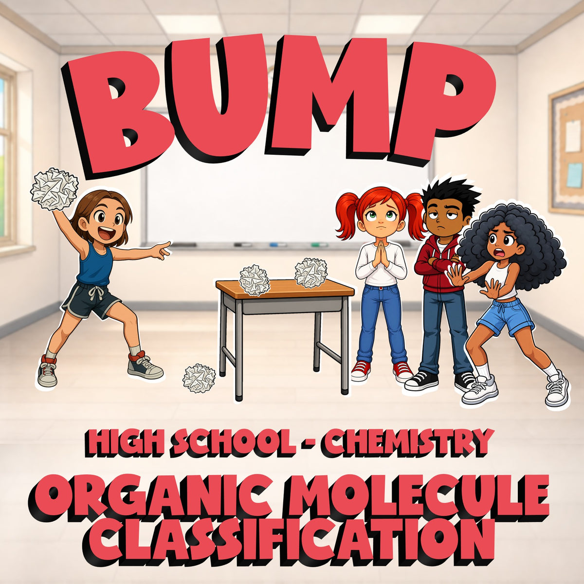 Organic Molecule Classification BUMP Science Game - No Prep Chemistry Review