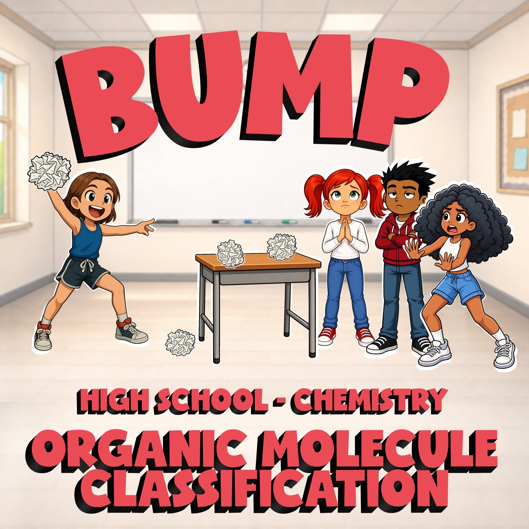 Organic Molecule Classification BUMP Science Game - No Prep Chemistry Review