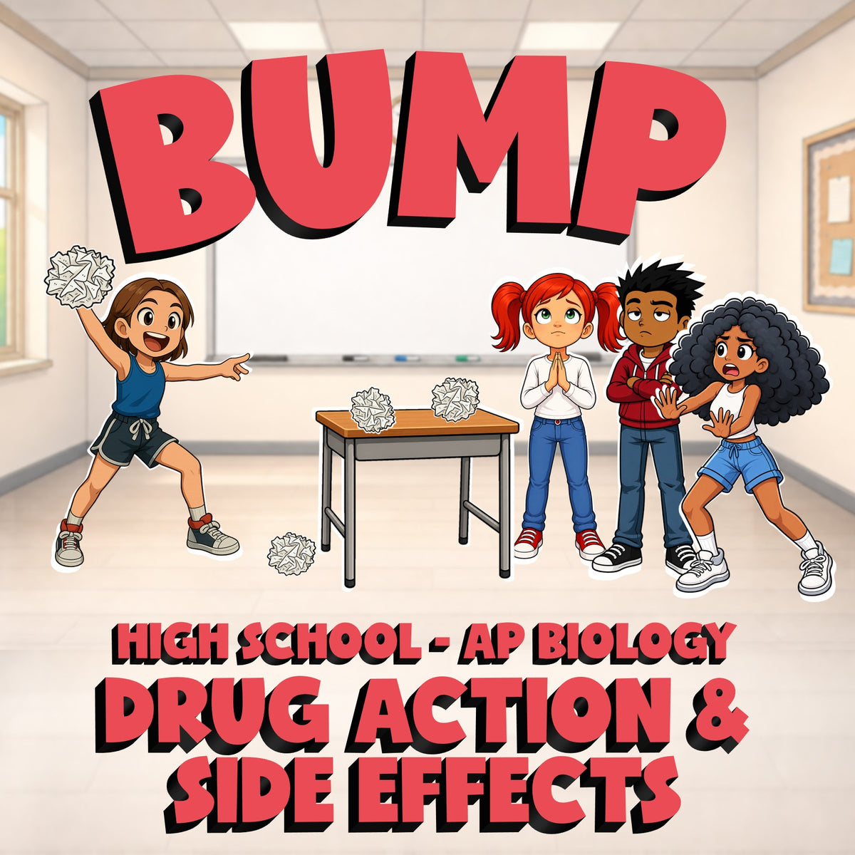 Drug Action & Side Effects BUMP Science Game - No Prep AP Biology Review