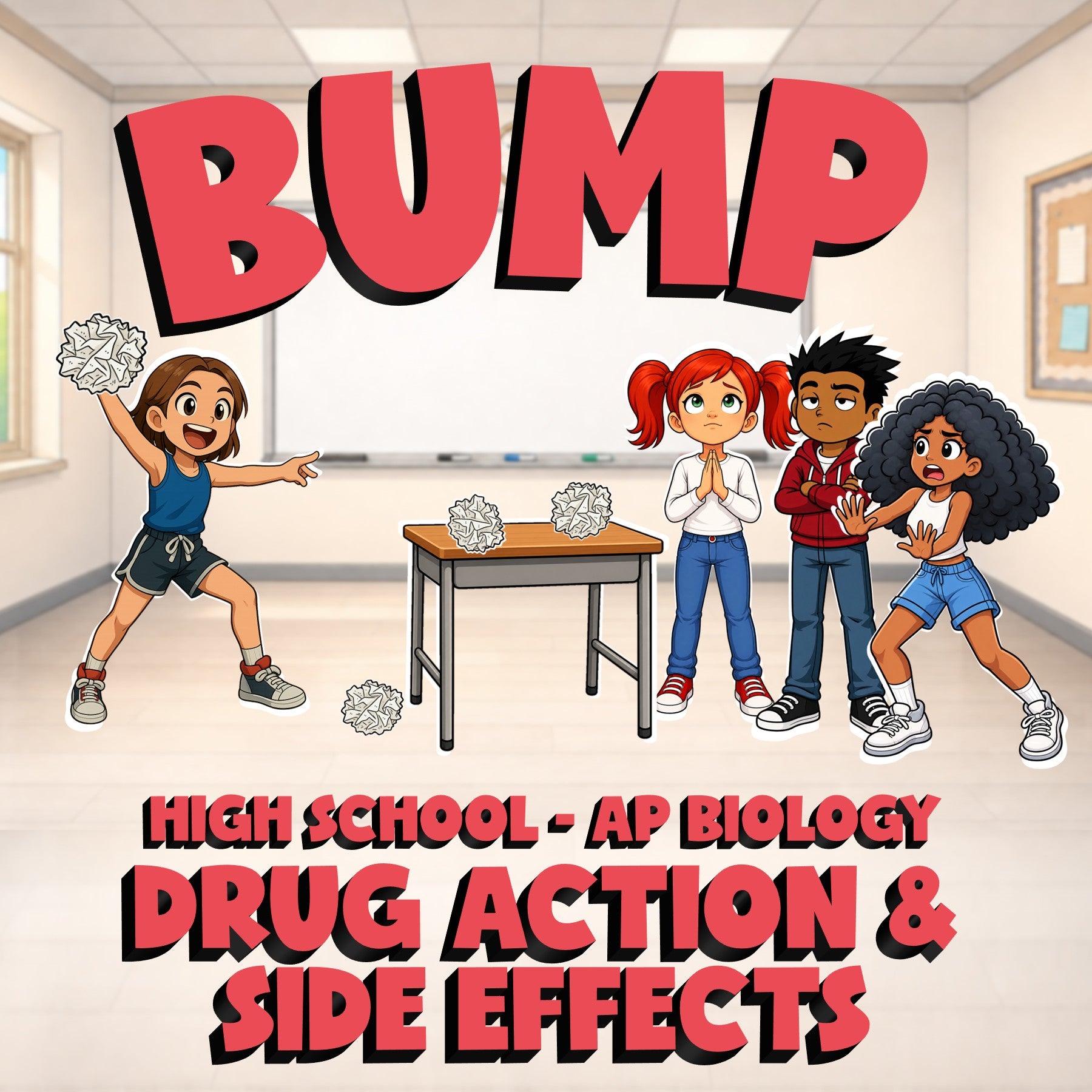 Drug Action & Side Effects BUMP Science Game - No Prep AP Biology Review