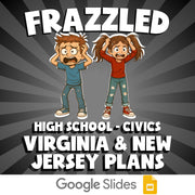 Virginia & New Jersey Plans FRAZZLED Civics Game - No Prep Review Activity