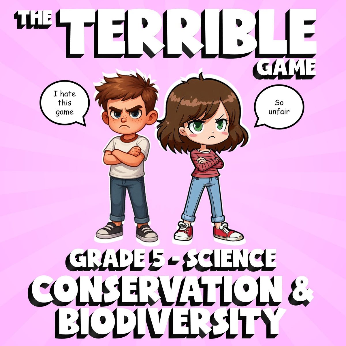 Conservation & Biodiversity THE TERRIBLE GAME - No Prep Grade 5 Science Review