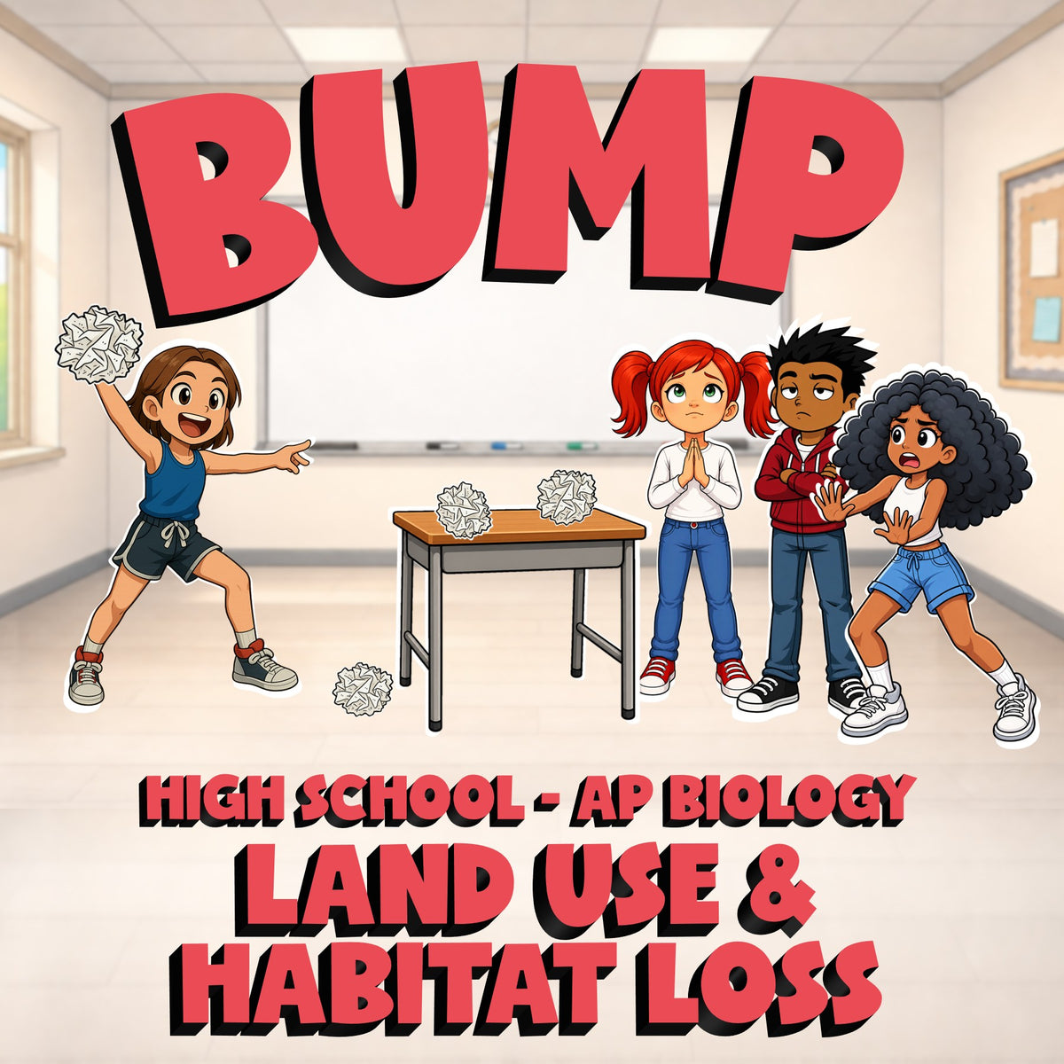Land Use & Habitat Loss BUMP Science Game - No Prep AP Biology Review Activity