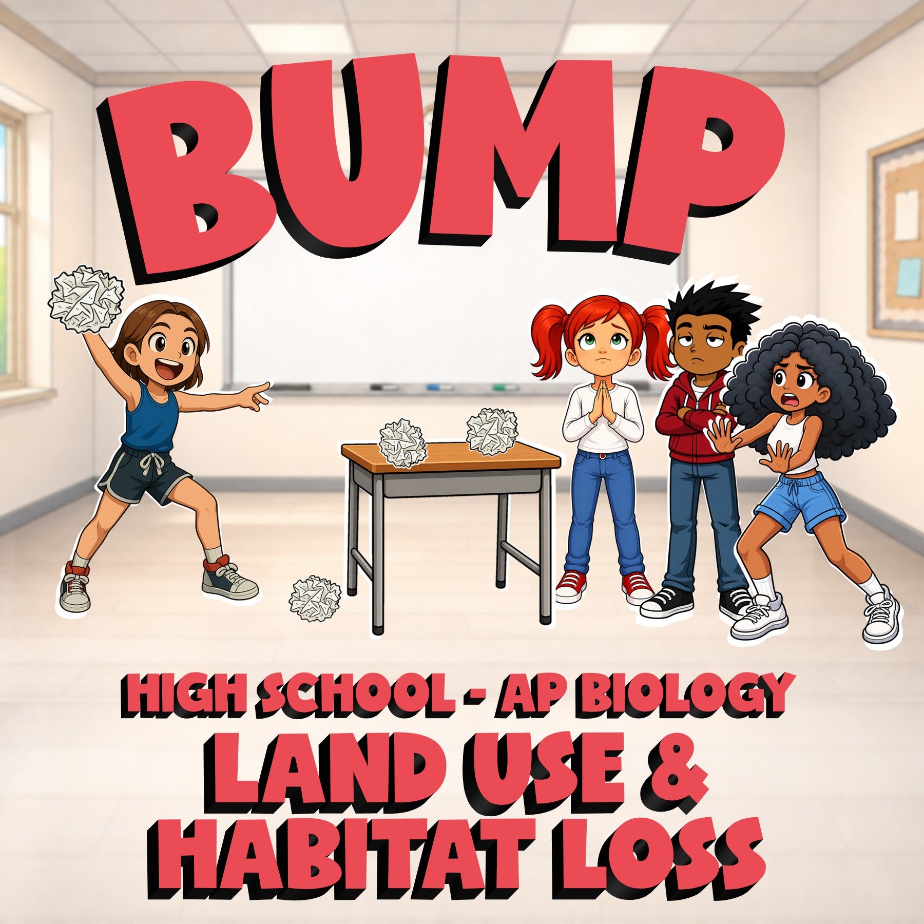 Land Use & Habitat Loss BUMP Science Game - No Prep AP Biology Review Activity