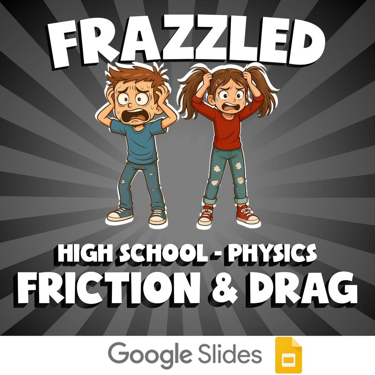Friction & Drag FRAZZLED Science Game - No Prep Physics Review Activity