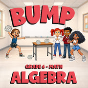 Algebra BUMP Math Game - No Prep Grade 6 Review Activity