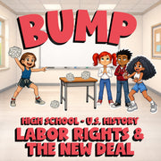 Labor Rights & the New Deal BUMP U.S. History Game - No Prep Review Activity