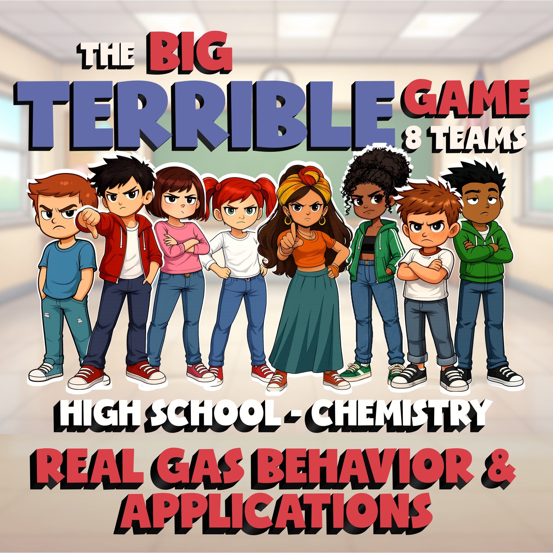 Real Gas Behavior & Applications BIG TERRIBLE GAME - Chemistry Science Review