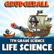 Life Science GRUDGEBALL Science Game - No Prep Grade 7 Review Activity