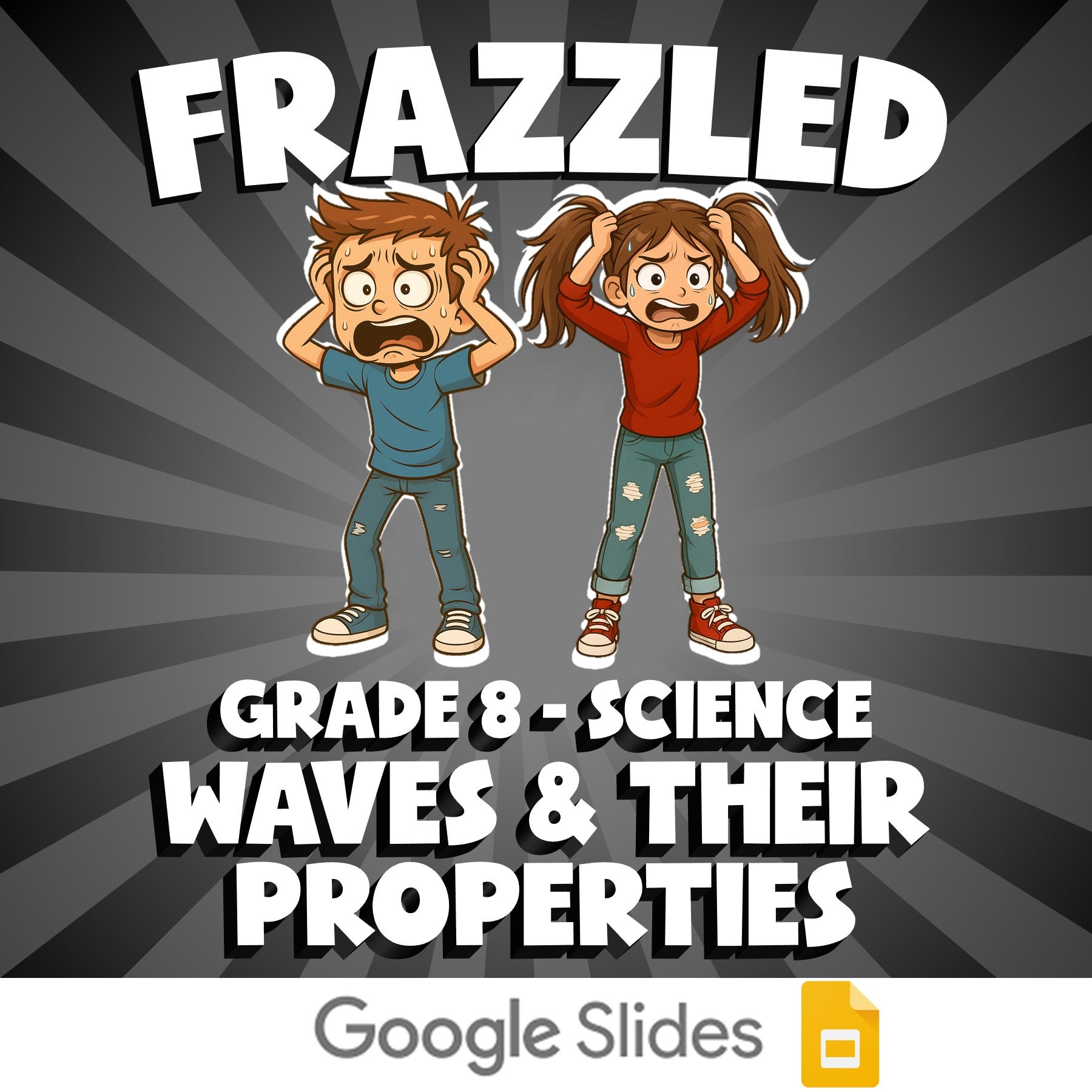 Waves & Their Properties FRAZZLED Science Game - No Prep Grade 8 Review Activity