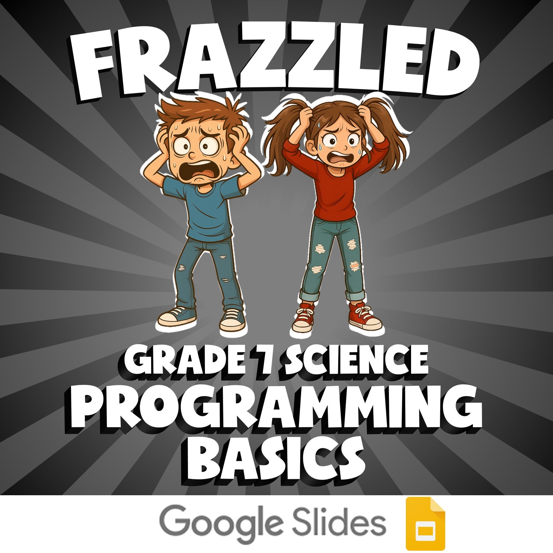 Programming Basics FRAZZLED Science Game - No Prep Grade 7 Review Activity