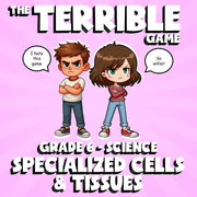 Specialized Cells & Tissues THE TERRIBLE GAME - No Prep Grade 6 Science Review