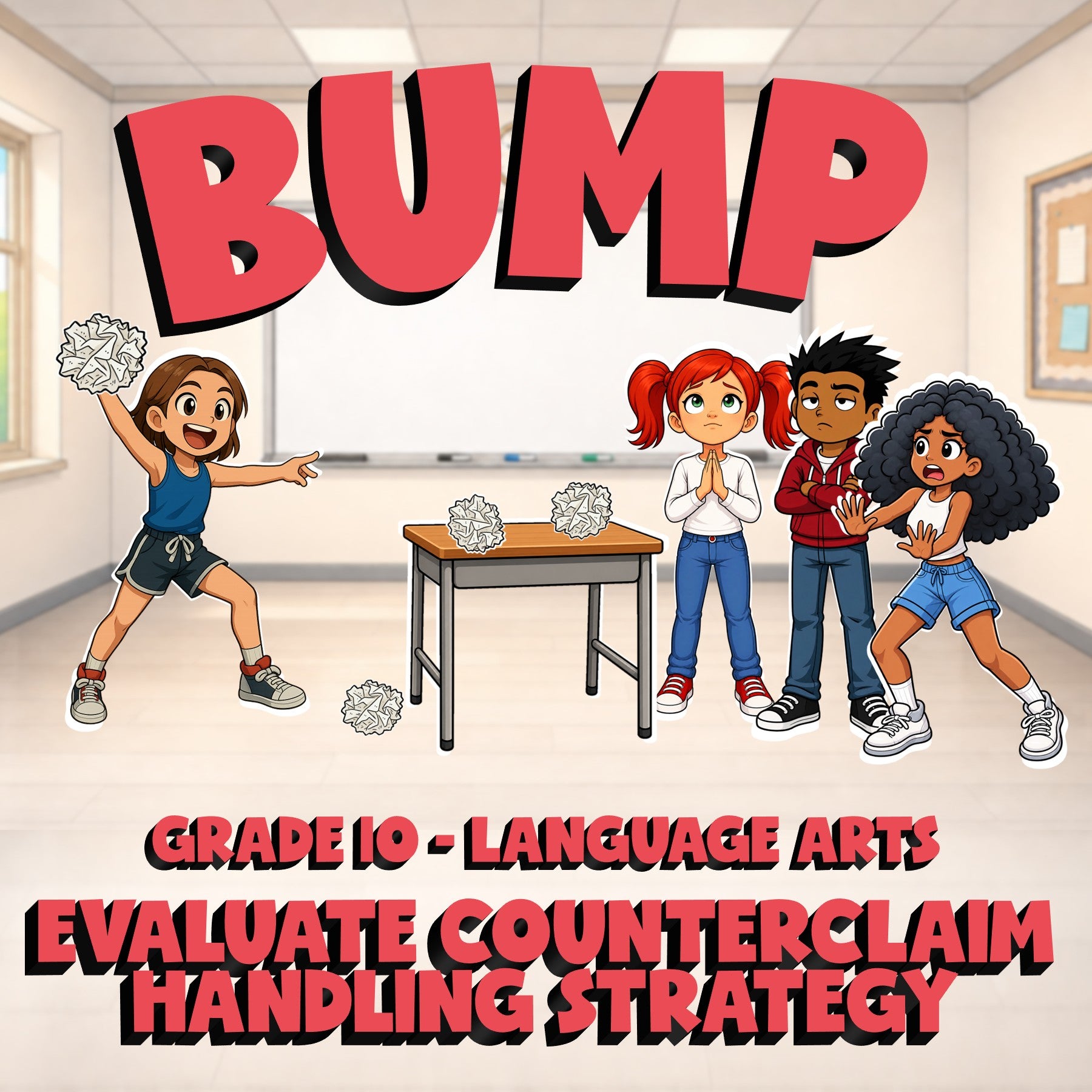 Evaluate Counterclaim Handling Strategy BUMP ELA Game - No Prep Grade 10 Review