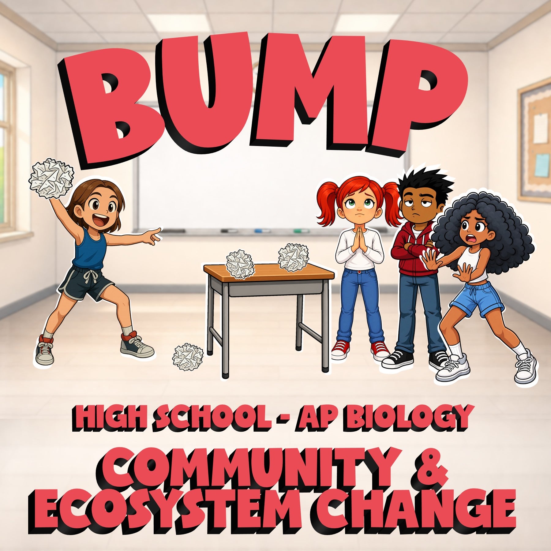 Community & Ecosystem Change BUMP Science Game - No Prep AP Biology Review