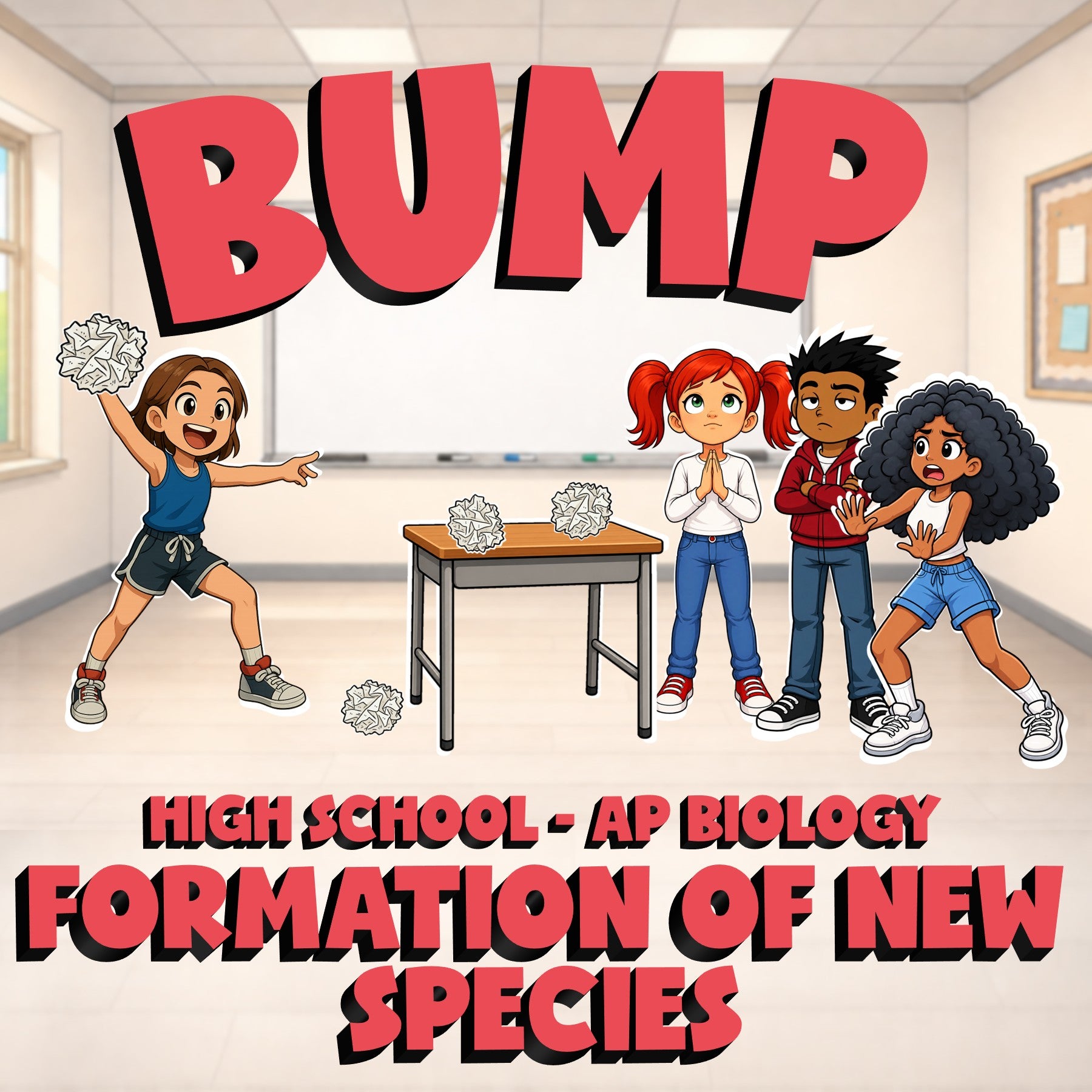 Formation of New Species BUMP Science Game - No Prep AP Biology Review Activity