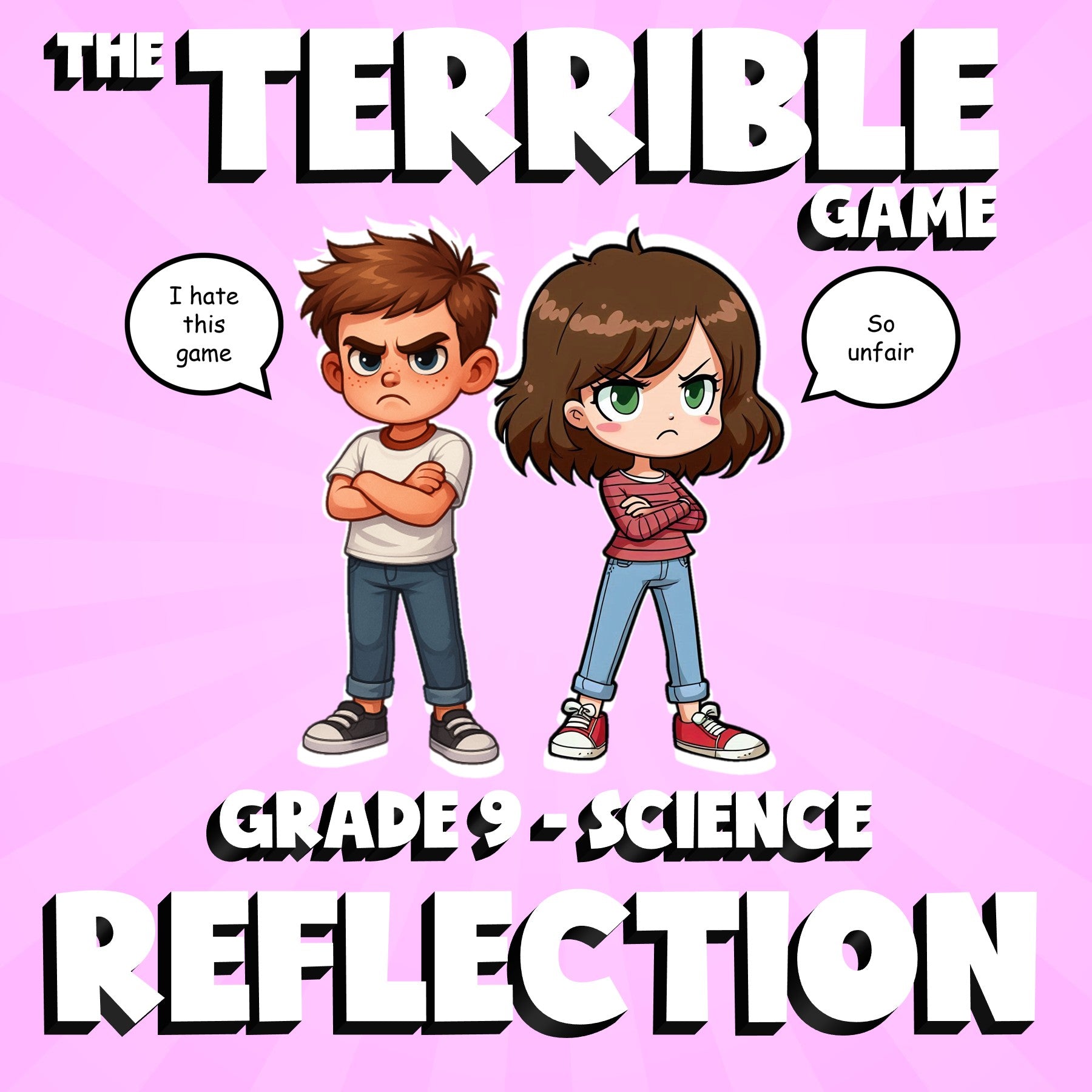 Reflection THE TERRIBLE GAME - No Prep Grade 9 Science Review Activity