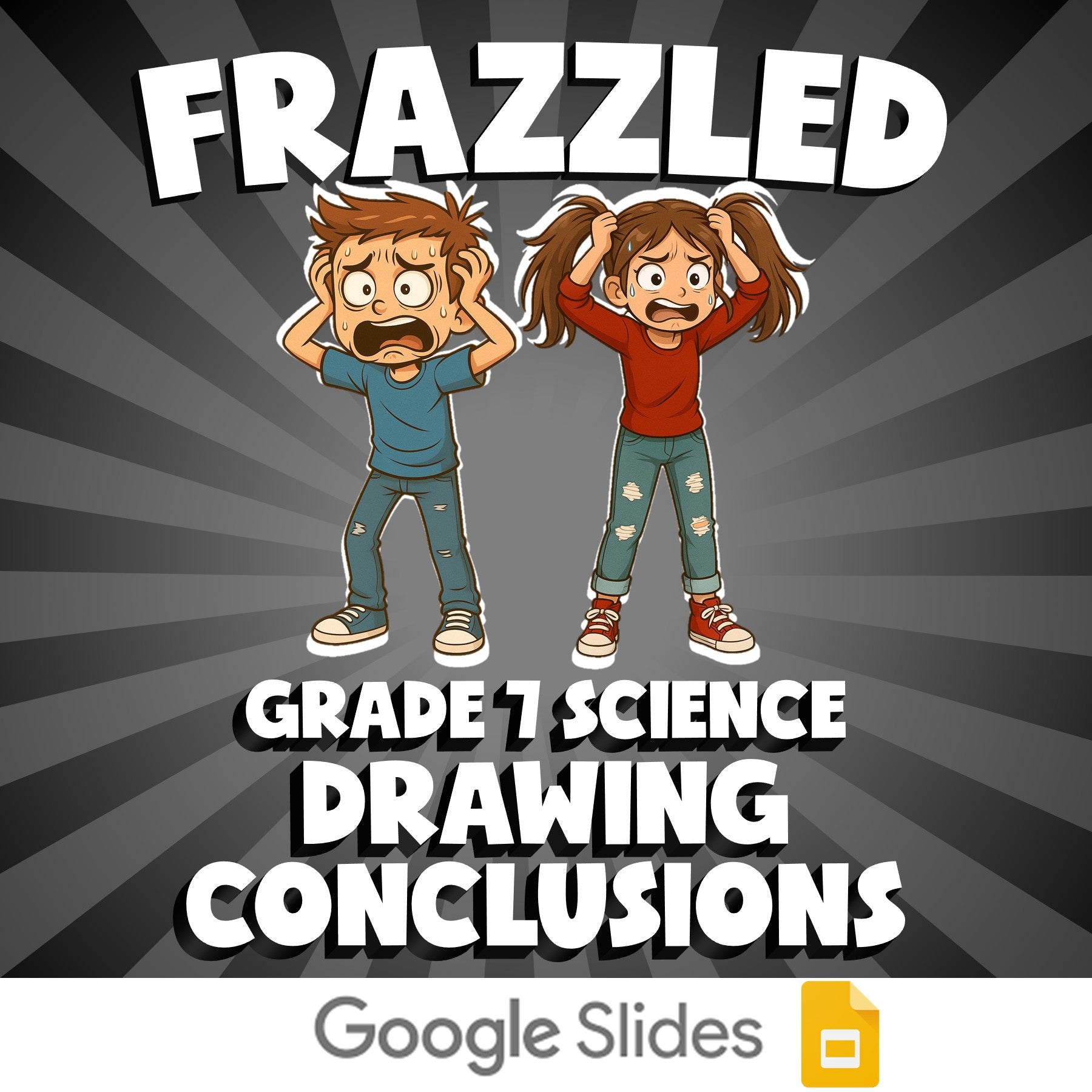 Drawing Conclusions FRAZZLED Science Game - No Prep Grade 7 Review Activity