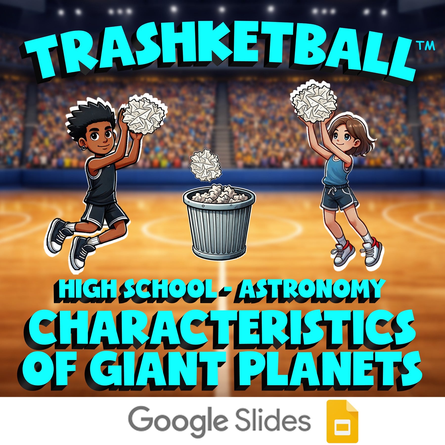 Characteristics of Giant Planets TRASHKETBALL Science Game - No Prep Astronomy