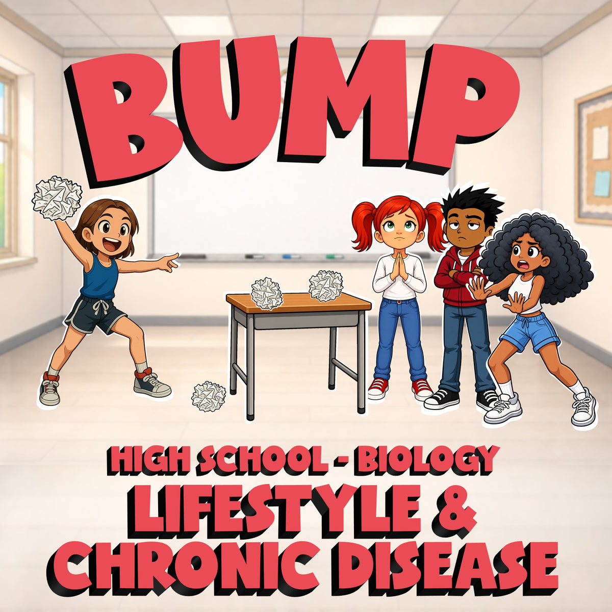 Lifestyle & Chronic Disease BUMP Science Game - No Prep Biology Review Activity
