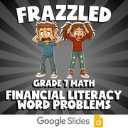 Financial Literacy Word Problems FRAZZLED Math Game - No Prep Grade 7 Review