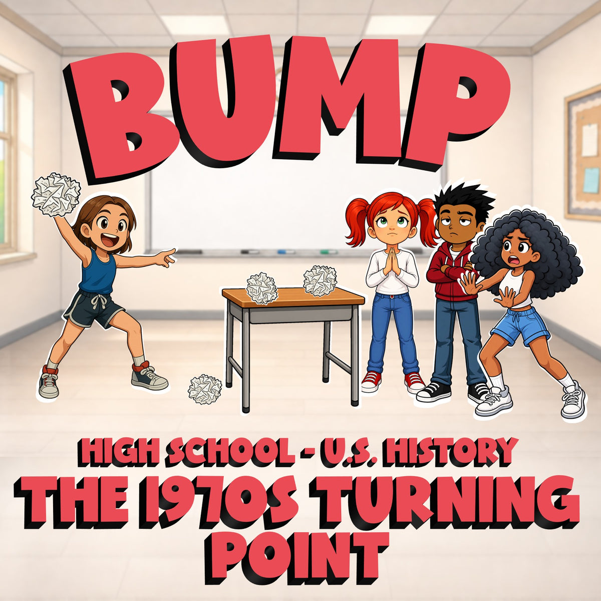 The 1970s Turning Point BUMP U.S. History Game - No Prep Review Activity