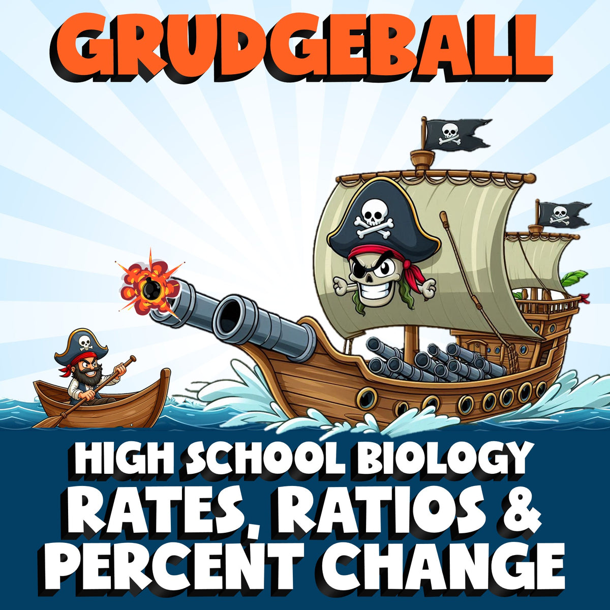 Rates, Ratios & Percent Change GRUDGEBALL Science Game - No Prep Biology Review