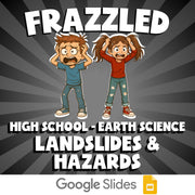 Landslides & Hazards FRAZZLED Game - No Prep Earth Science Review Activity