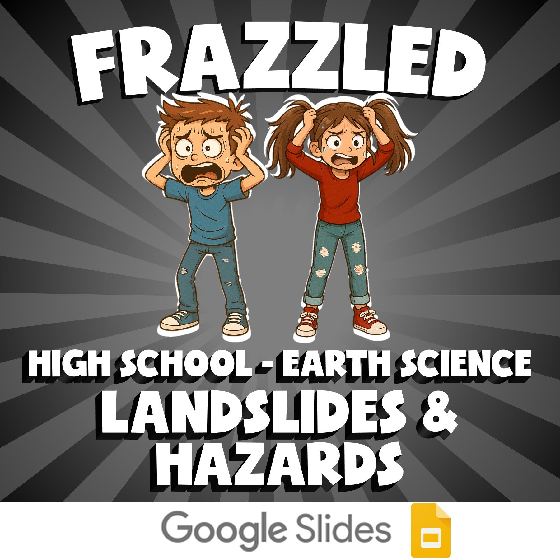 Landslides & Hazards FRAZZLED Game - No Prep Earth Science Review Activity