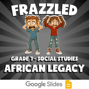 African Legacy FRAZZLED Socials Game - No Prep Grade 7 Review Activity