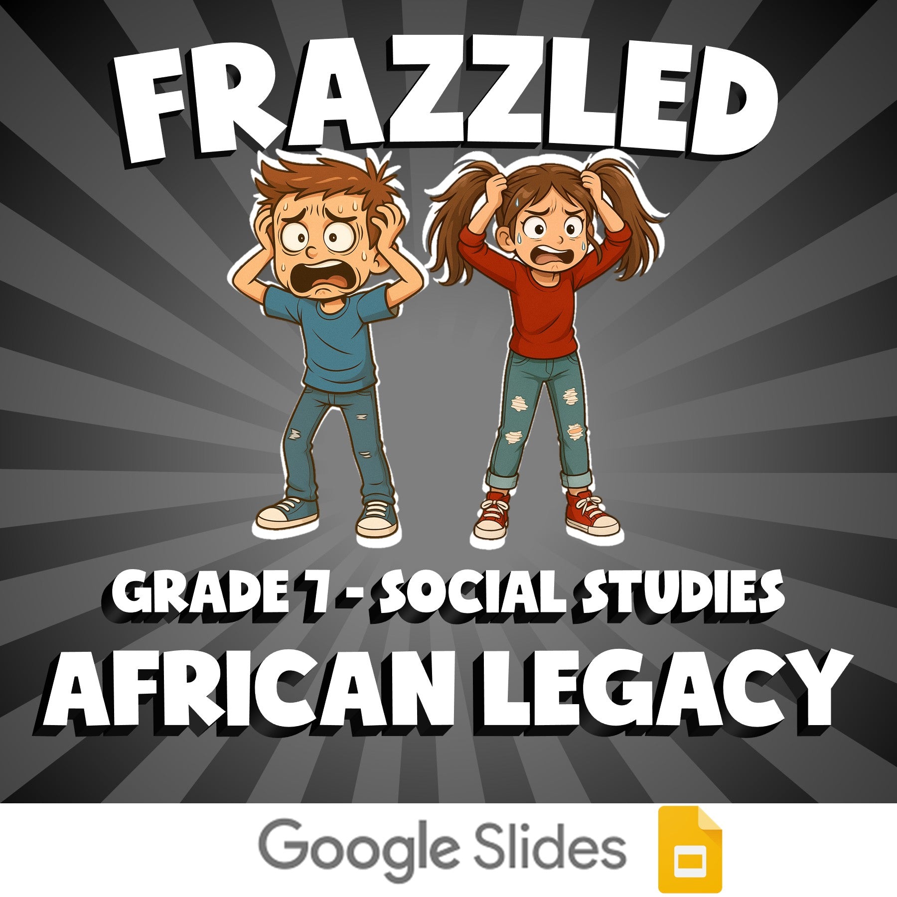 African Legacy FRAZZLED Socials Game - No Prep Grade 7 Review Activity