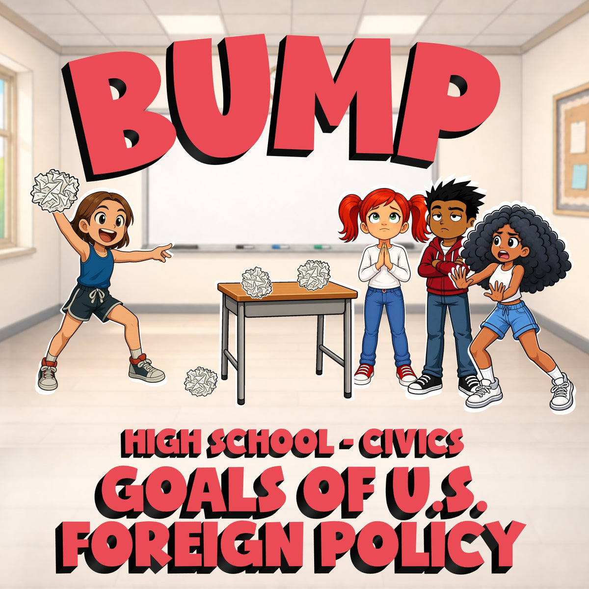 Goals of U.S. Foreign Policy BUMP Civics Game - No Prep Review Activity