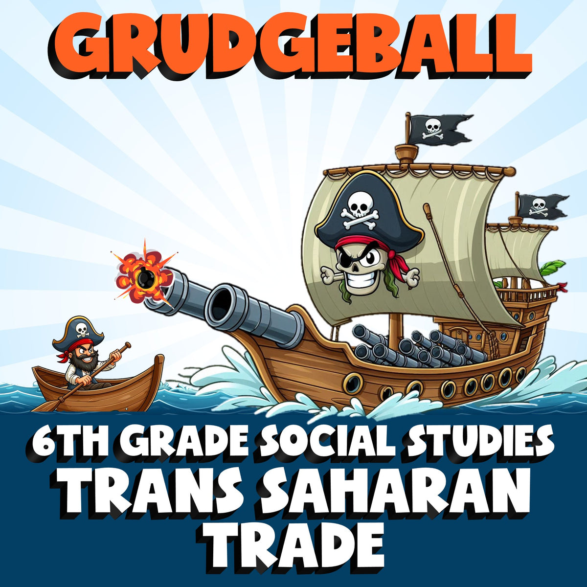 Trans Saharan Trade GRUDGEBALL Socials Game - No Prep Grade 6 Review Activity