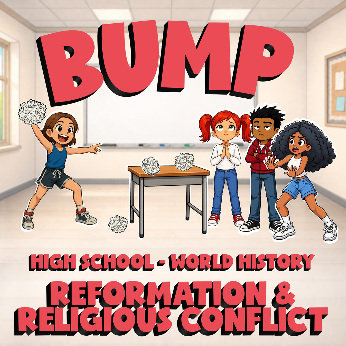 Reformation & Religious Conflict BUMP Game - No Prep World History Review