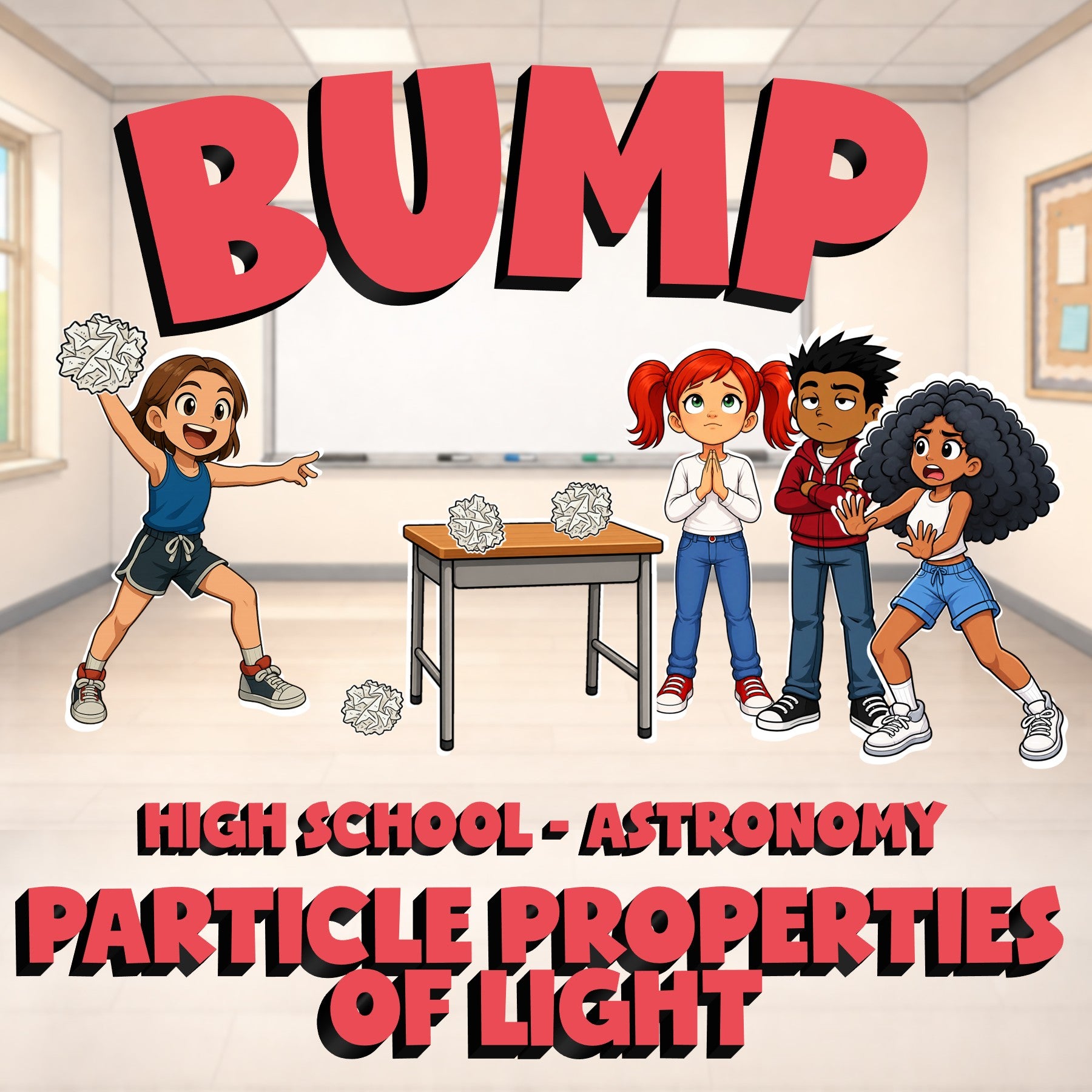 Particle Properties of Light BUMP Science Game - No Prep Astronomy Review